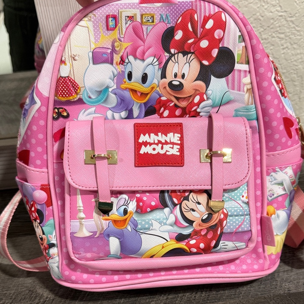 Disney Minnie Mouse and Daisy Duck Pink Backpack